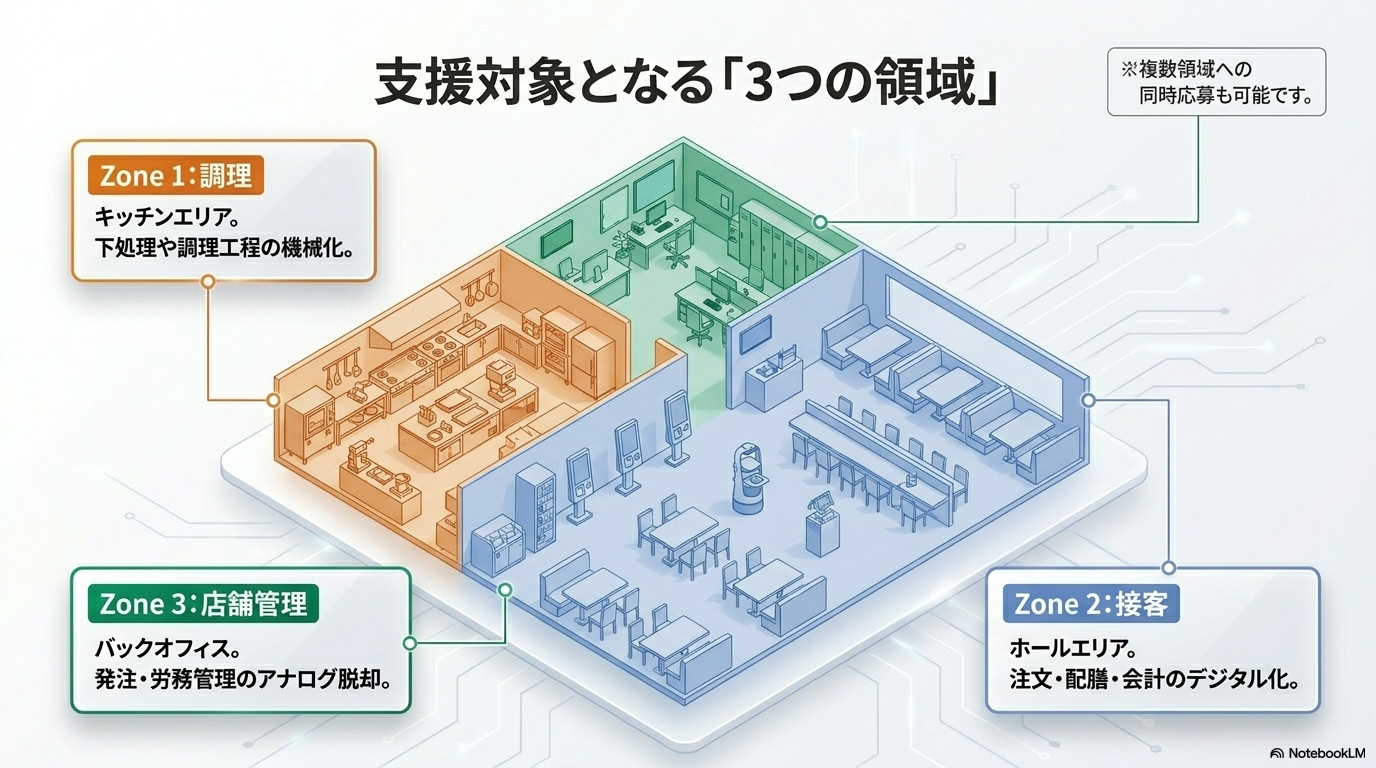 調理 接客 店舗管理の三領域