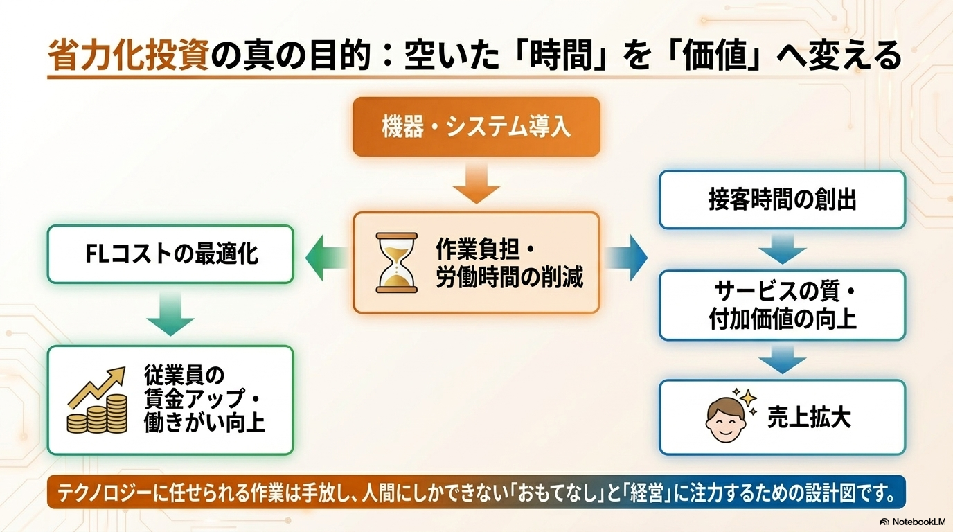 省力化効果の書き方
