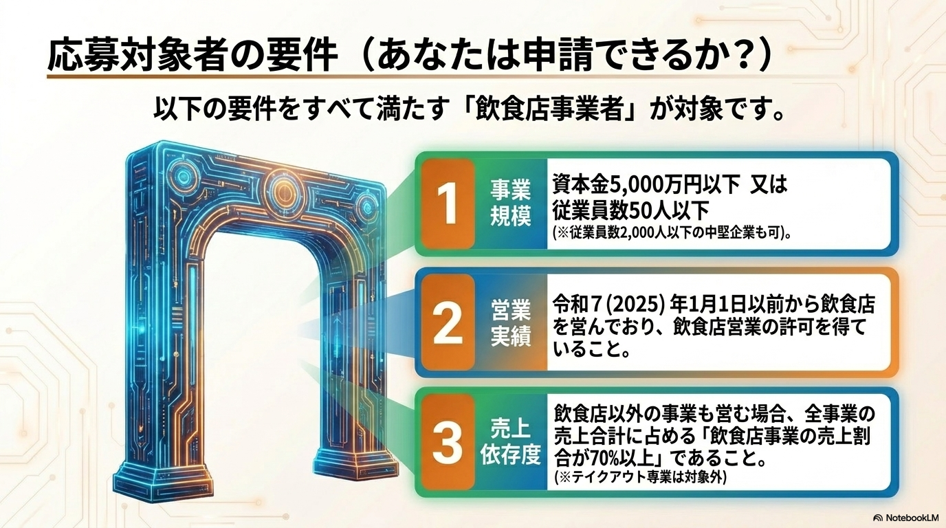 対象要件の確認